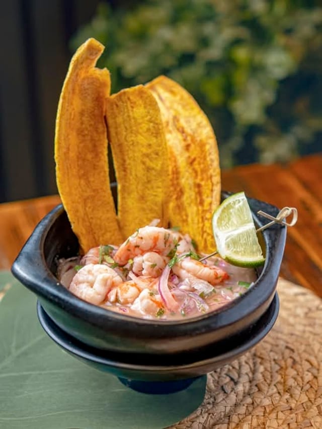 Ceviche de Camarones.