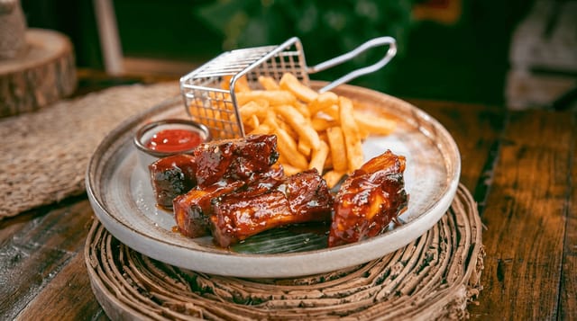 Costillas BBQ.
